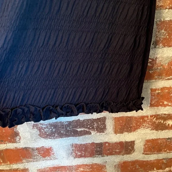 Speechless Black Ruched Dress with Puff Sleeves - Picture 4 of 5